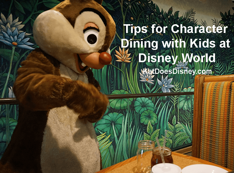 Character Dining Tips with Kids at Disney World
